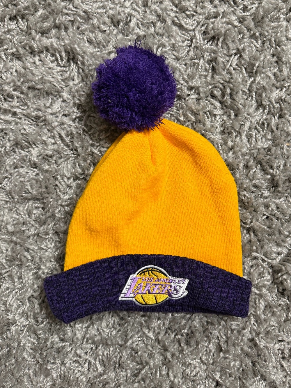 Los Angles Lakers Mitchell & Ness Beanie
